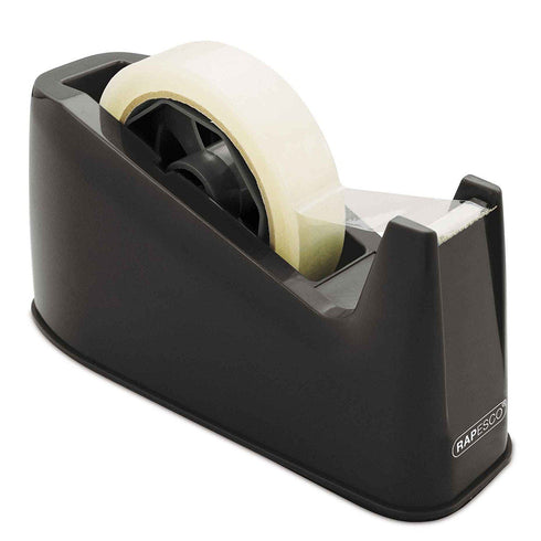 RAPESCO HEAVY DUTY BLACK TAPE DISPENSER. ROPRPTD500B